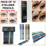Pack of 12 Flormar Waterproof Glitter Eyeliner Pencil