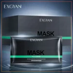 (5 Pcs) EXGYAN Hyaluronic Acid Fullerene Mask Skin Hydrating Face Mask Skin Moisturizing Mask