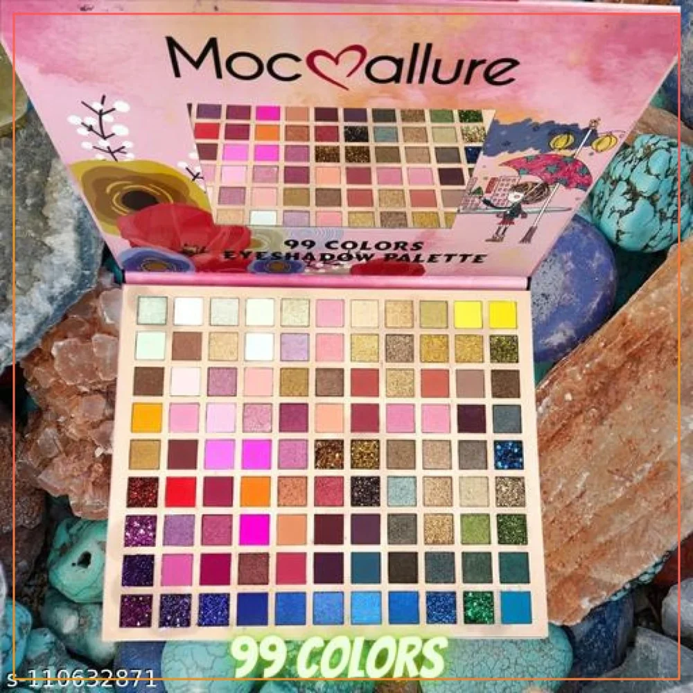 Mocmallure 99 Color Eyeshadow Kit Professional High Pigmented Matte Shimmer Glitter Makeup Palette