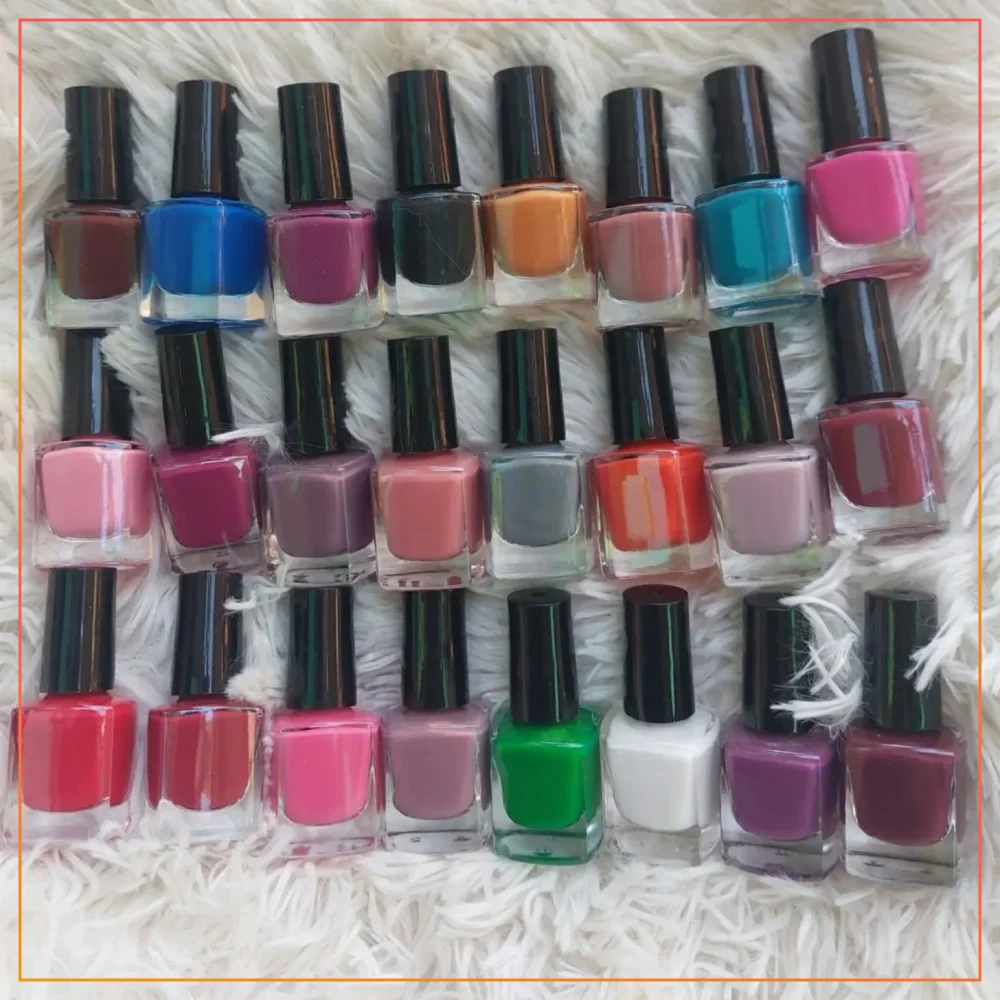 Pack Of 12 Peel Off Nail Paints, Multi Colour 12 In 1 Girls Nail Paint, Easy To Apply And Remove