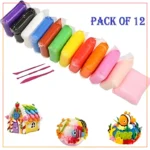 Pack of 12 Fomic Playdough, Air Dry Polymer Clay Set For Kids Different Color Clay with Tools
