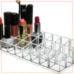 24 Slot Transparent Makeup & Lipstick Organizer/Box 24 Pcs Lipstick Holder Stand Lipstick Organizer Storage for Cosmetic Makeup Holder