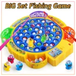 45 Pcs Fishing Toy Game Set For Kids Electrical Rotating 15 Fish Games - Music And Sound Toys - Best Quality - Best For Gift