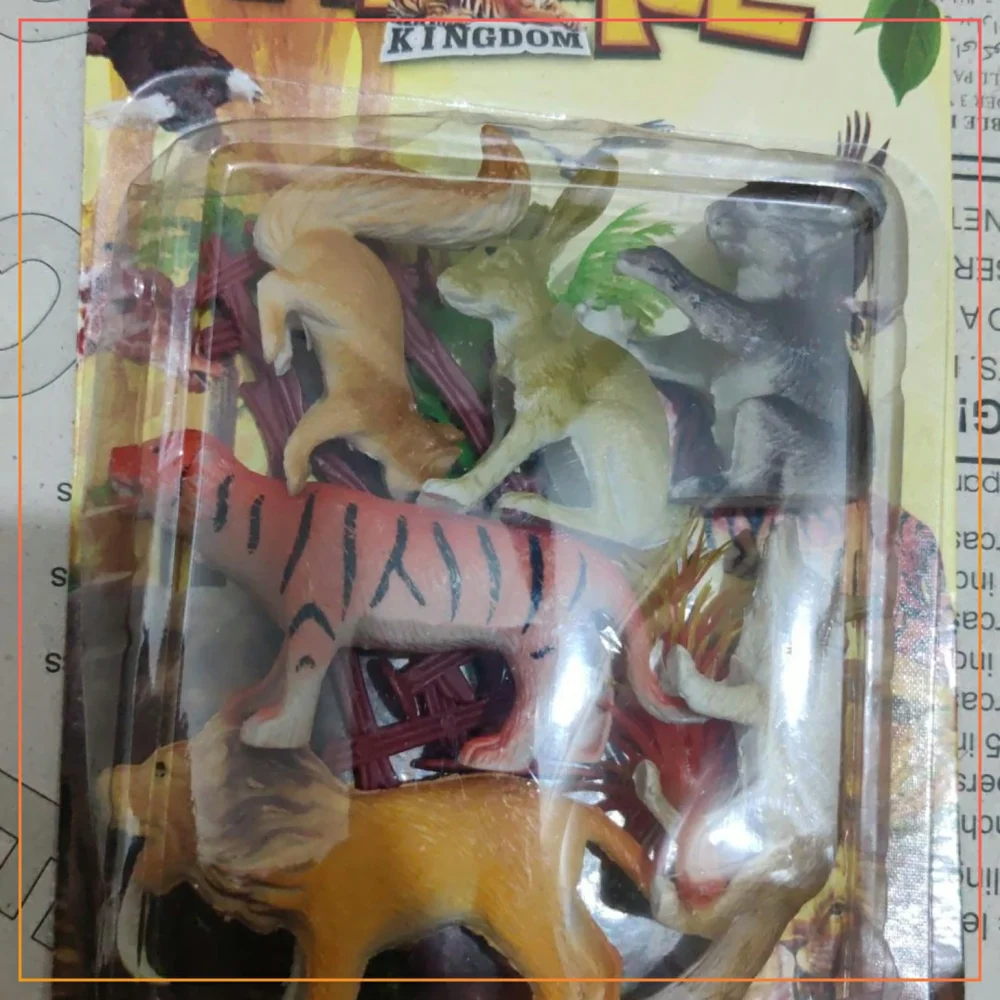 Wild Animal Zoo Rubber Set with tree and track Toys For Kids & Boys