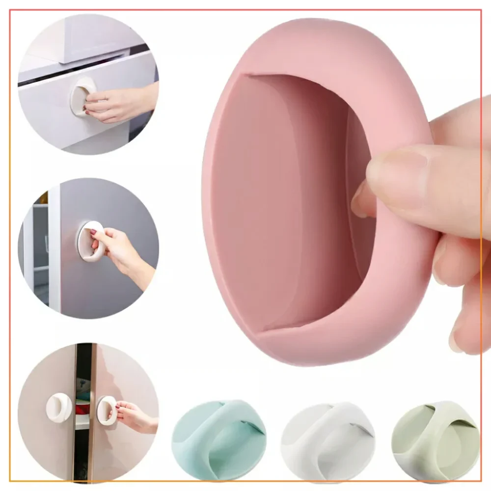 1 Pc Cabinet Drawer Handle- Self-Stick Cabinet Drawer Handle Helper Auxiliary Kitchen Cabinet Door Window Handle Sticker Convenient Opening Stick-on Handles (Copy)