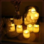 6 Pcs LED Candle Tea Light Battery Operated LED Flameless Candle Household Decoration Candles LED