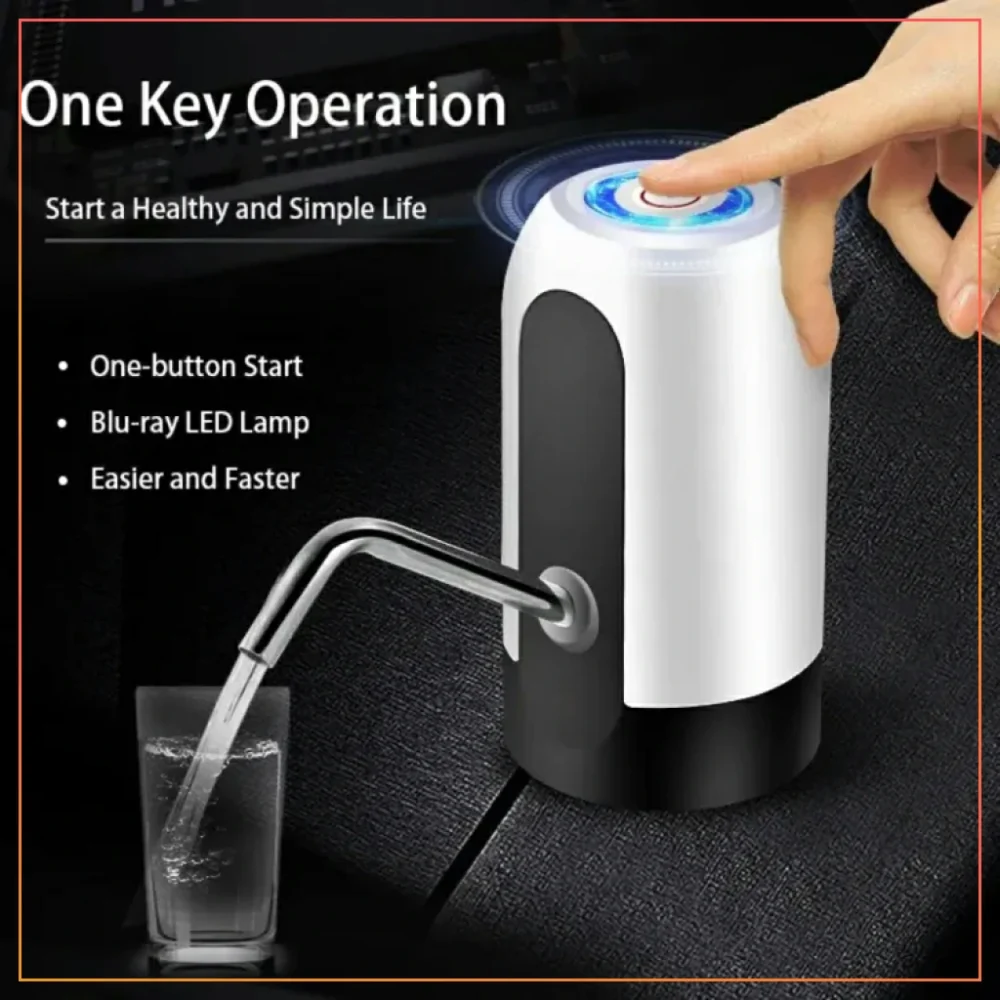 USB Wireless Smart Electric Water Pump Dispenser Bottle Portable Beverage Suction Automatic Suction Pump for Home Travel
