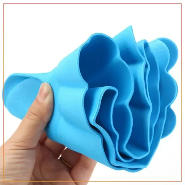 Kids Shower Caps Shower Cap Newborn Adjustable Hair Wash Hat Infant Ear Protection Safe Kids Shampoo Shield Bath Head Cover-Blue - Image 3