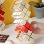 16 grid  Acrylic Lip Gloss Case Holder Lipstick Organizer Tower Cosmetic Display Stand Makeup Storage Box