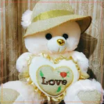 18 Soft Love Heart Teddy Bear for Girls Stuffed Toy Soft Plush Kids Teddy Bear-Skin