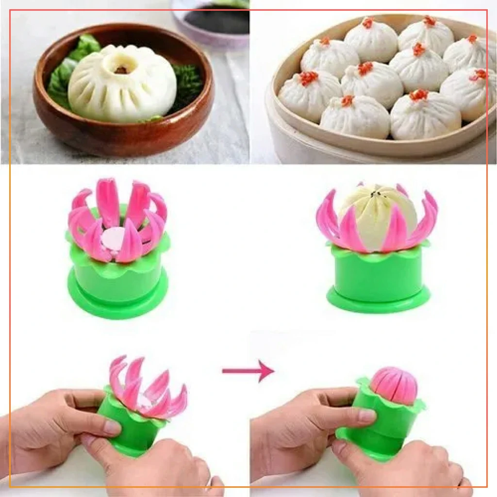 Momos Maker Moulds Shapes Plastic Dumpling...