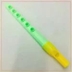 Musical Instrument Plastic Flute Whistle Toy for Kids, Birthday Gift-Green