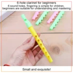Musical Instrument Plastic Flute Whistle Toy for Kids, Birthday Gift-Yellow