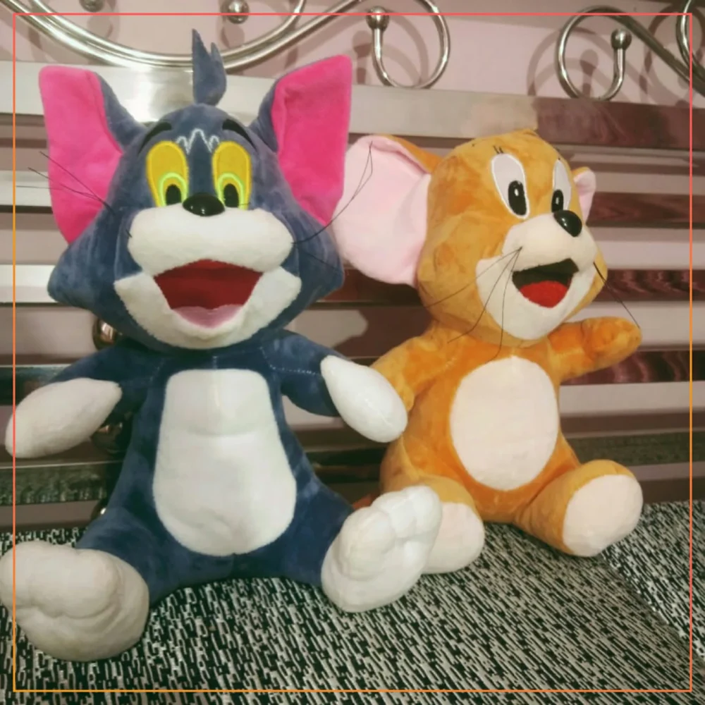 Tom And Jerry Plush Animal Toy Cute Stuff Toy Combo For Kids