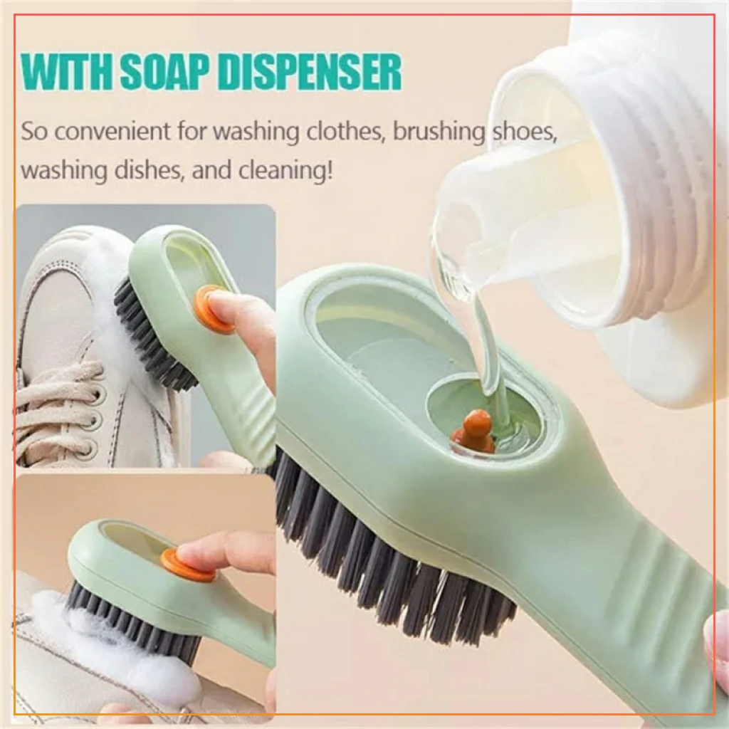 Multi-Purpose Shoe Brush Soft Bristle Automatic...