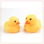 2 Pcs Squeeze Sound Yellow Duck Bath Toy with Squeeze Sound Float Little Yellow Duck for kid