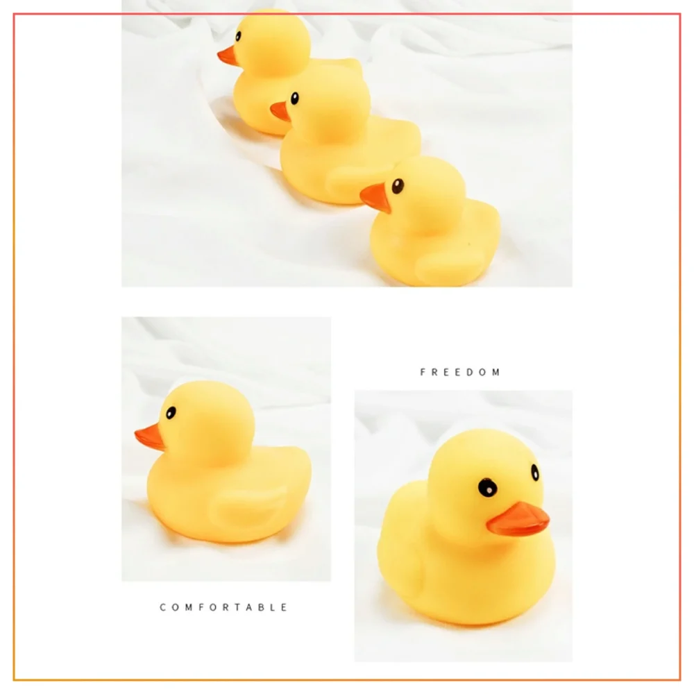 3 Pcs Squeeze Sound Yellow Duck Bath Toy with Squeeze Sound Float Little Yellow Duck for kid (Copy)