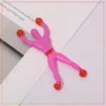 Sticky Spider Man Climbing Wall Toy For Kids - Pink