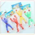3 Pcs Sticky Spiderman Climbing Wall Toy For Kid Funny Flexible Climb Men  Climbing Flip Plastic Man Toy for Children Attractive Classic Gift Toys-Multicolor (Copy)