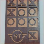Tic Tac Toe/Noughts And Crosses Wooden Tabletop Game Family Game For Kids And Adults Brain Teaser Puzzle