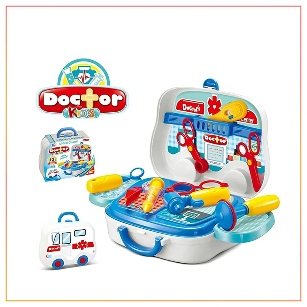 2 in 1 Kids Toys Doctor Kit Medical Tool Box - Kids Pretend Play Doctor Tool Box